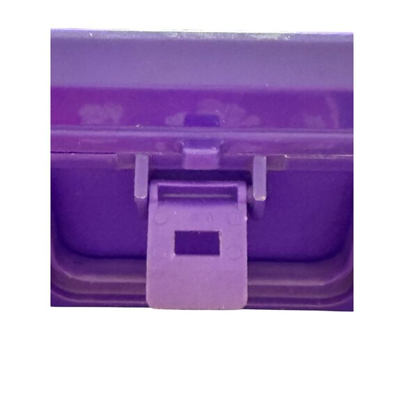 Vintage Aladdin Sesame Street Purple Plastic Lunchbox Big Bird Cookie Monster - Picture 7 of 11